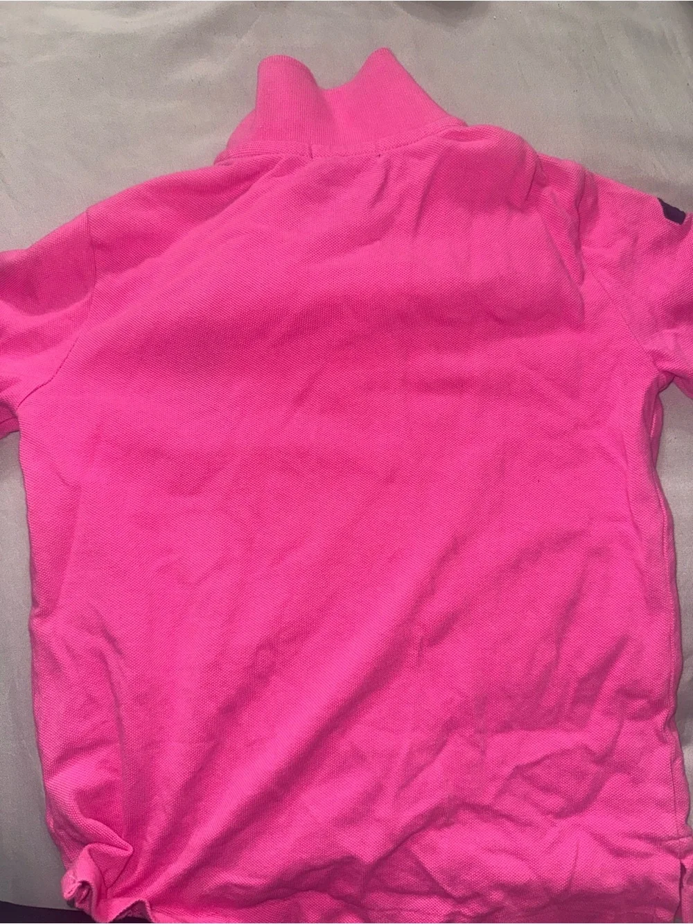 Ralph Lauren Kids Hot Pink Polo with Navy Pony